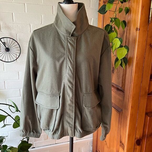 Sanctuary Breezy French Terry Jacket - Army green- XL fall spring - Picture 4 of 8